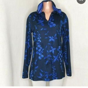 LANDS END |  hooded active wear top